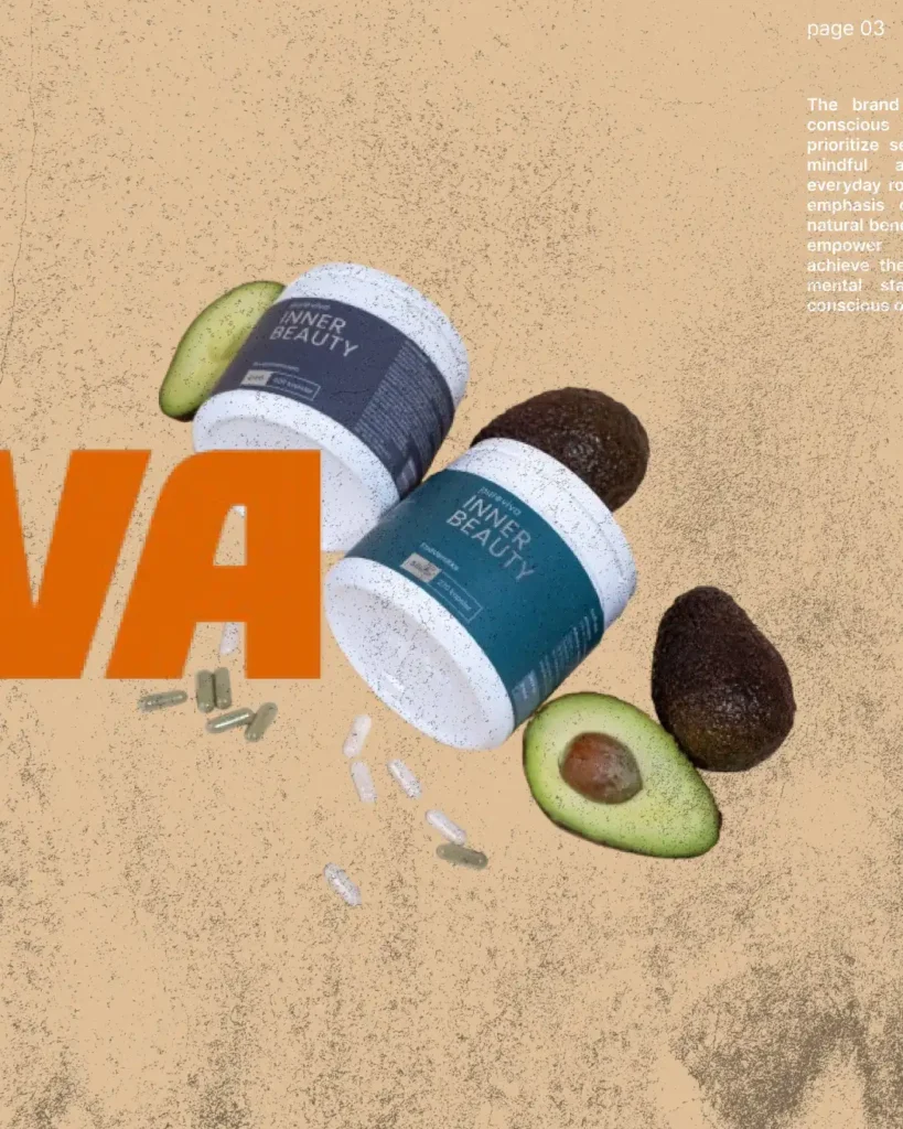 Professionelle produktbilleder i fotostudie. Studiefotos af kosttilskud i minimalistisk opsætning.