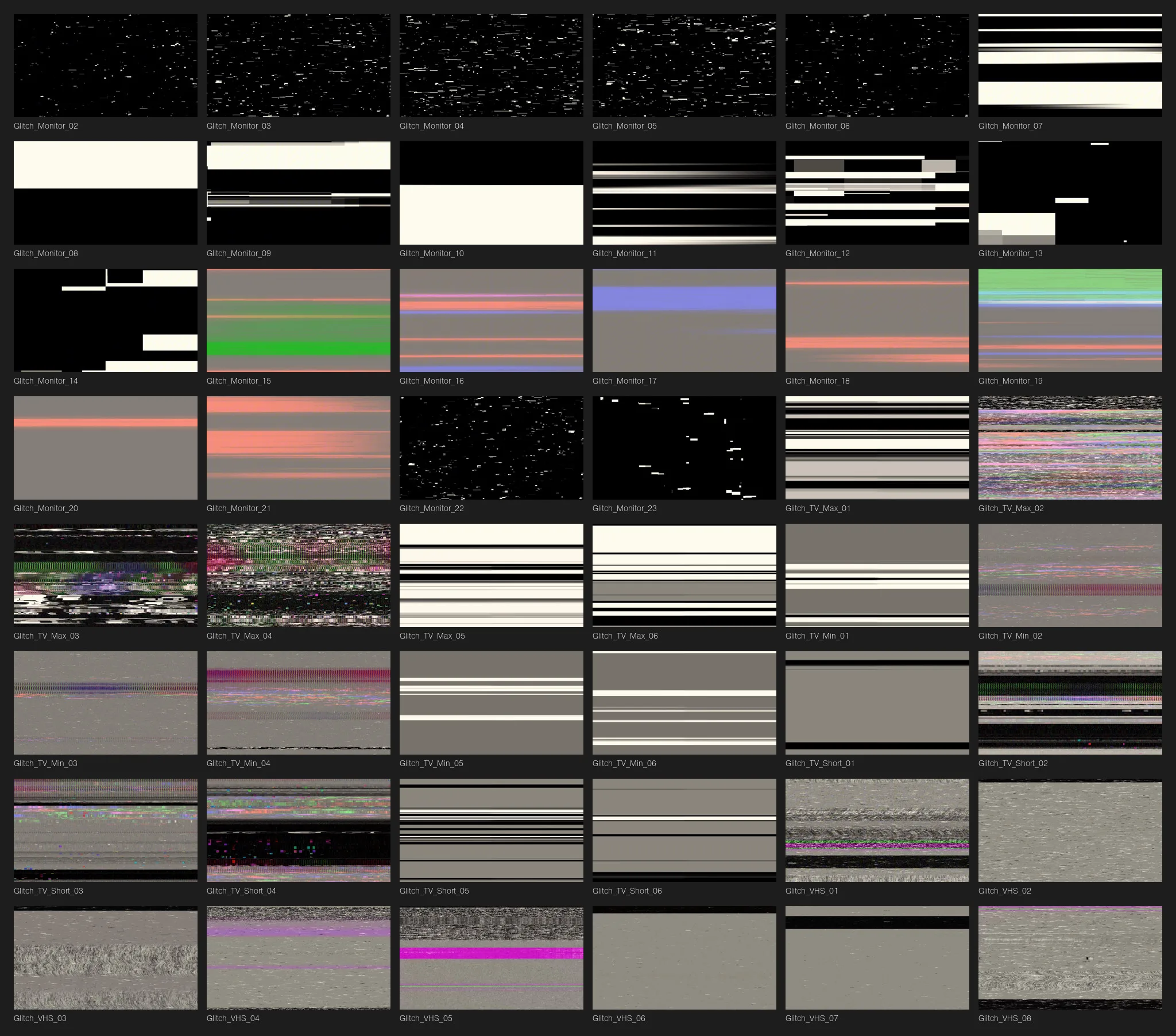 Nineties™ Signal Kit 3 Nineties™ Glitch kontaktark
